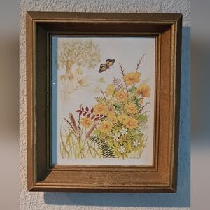 Gold Framed Nature Print 8x10
